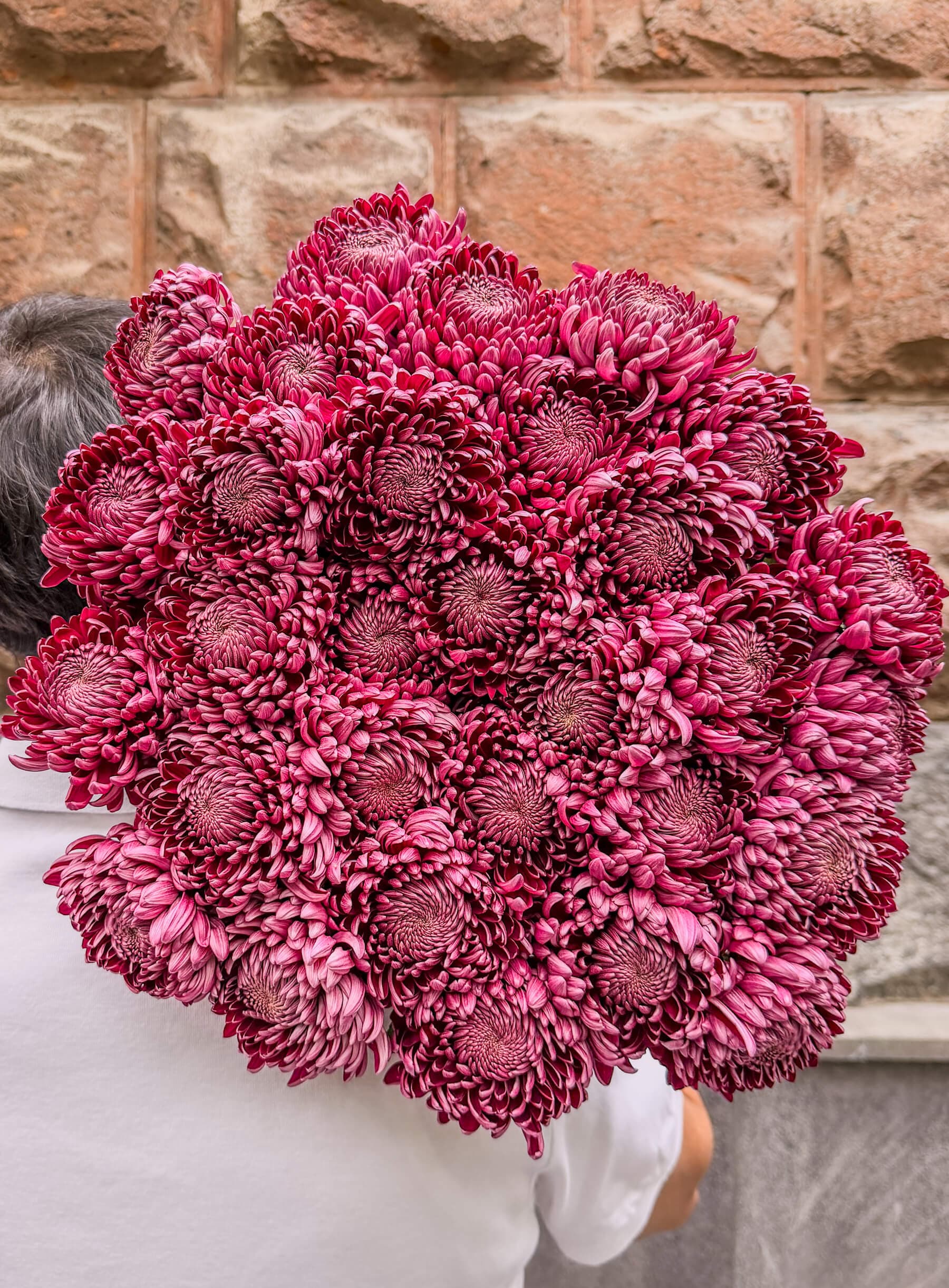 31 Purple Chrysanthemums - Bold Statement Bouquet