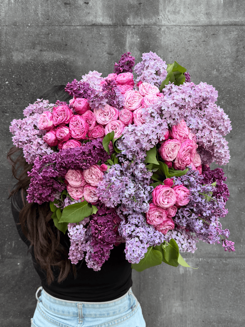 Elegant Lilac Bouquet - Soft Pink Rose Flowers - Image 1 of 2 | Flowers Theory
