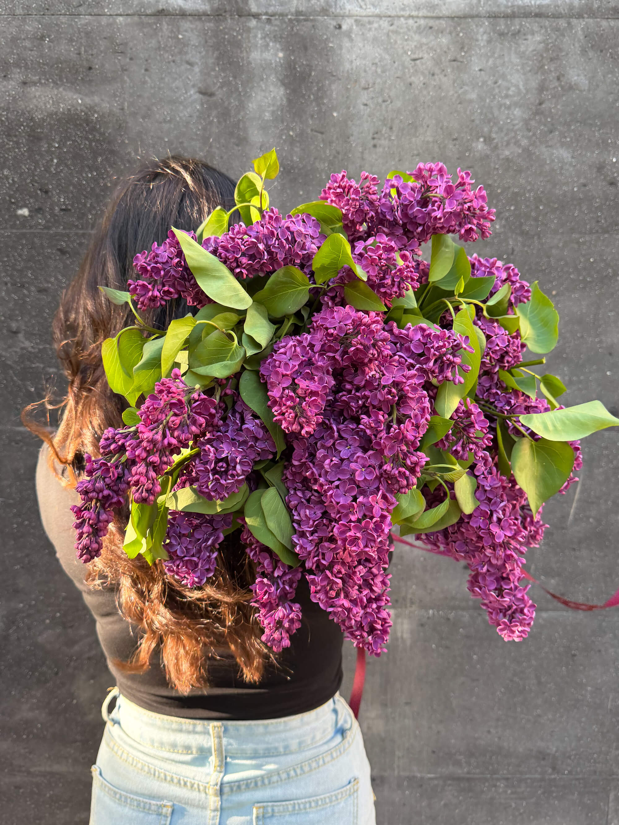Букет тёмной сирени в насыщенных фиолетовых тонах - Image 1 of 3 | Flowers Theory