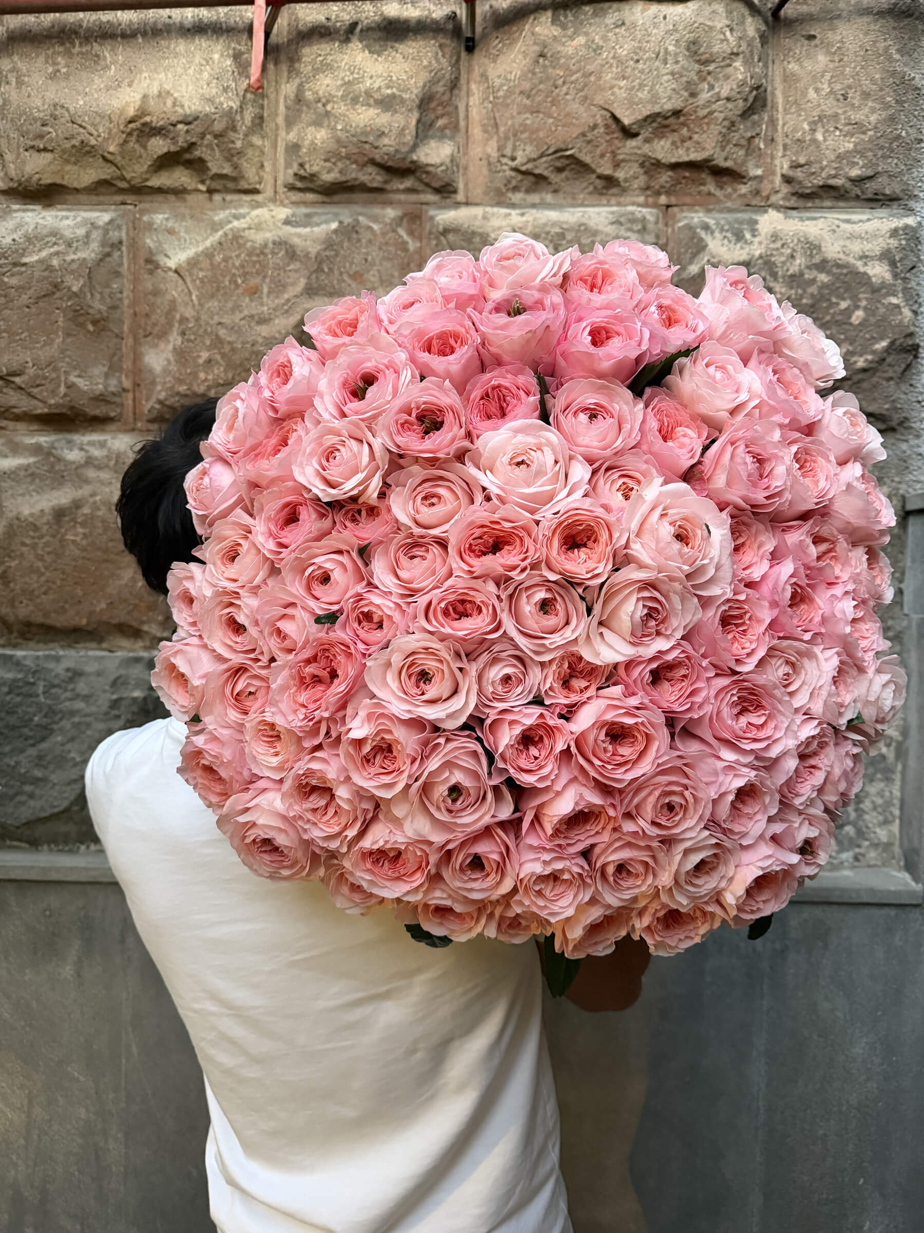 121 Pink Roses Bouquet, 80 cm - Elegant Luxury Gift - Fresh flowers Yerevan | Flowers Theory