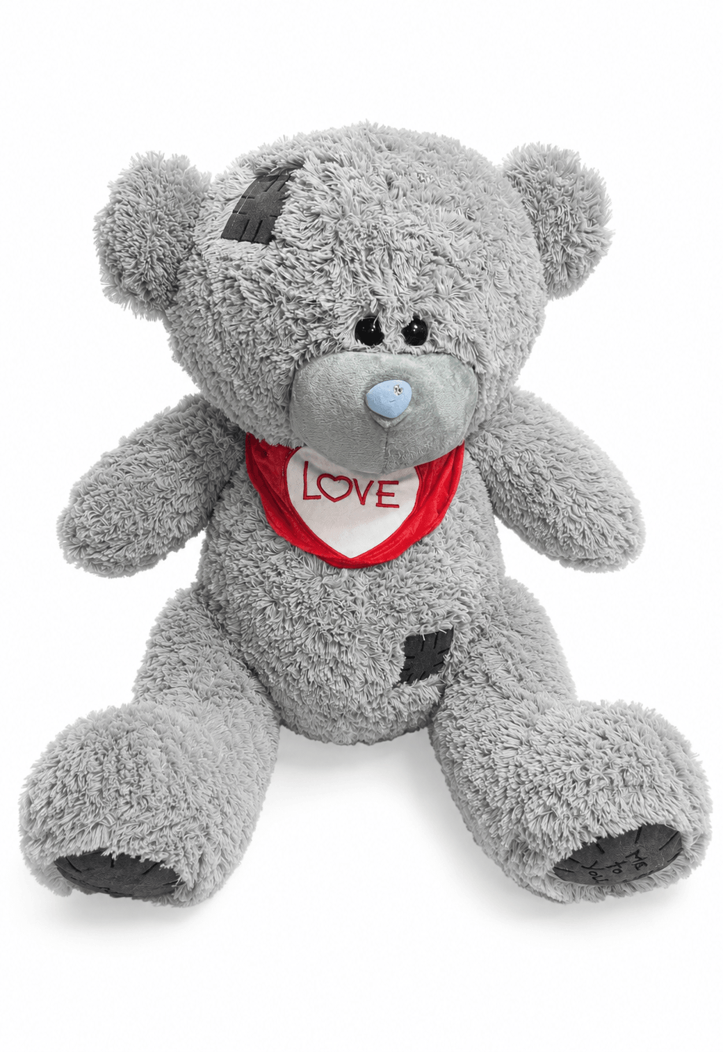Gray Teddy Bear Medium Size Plush Toy - Soft & Cute - Fresh flowers Yerevan | Flowers Theory