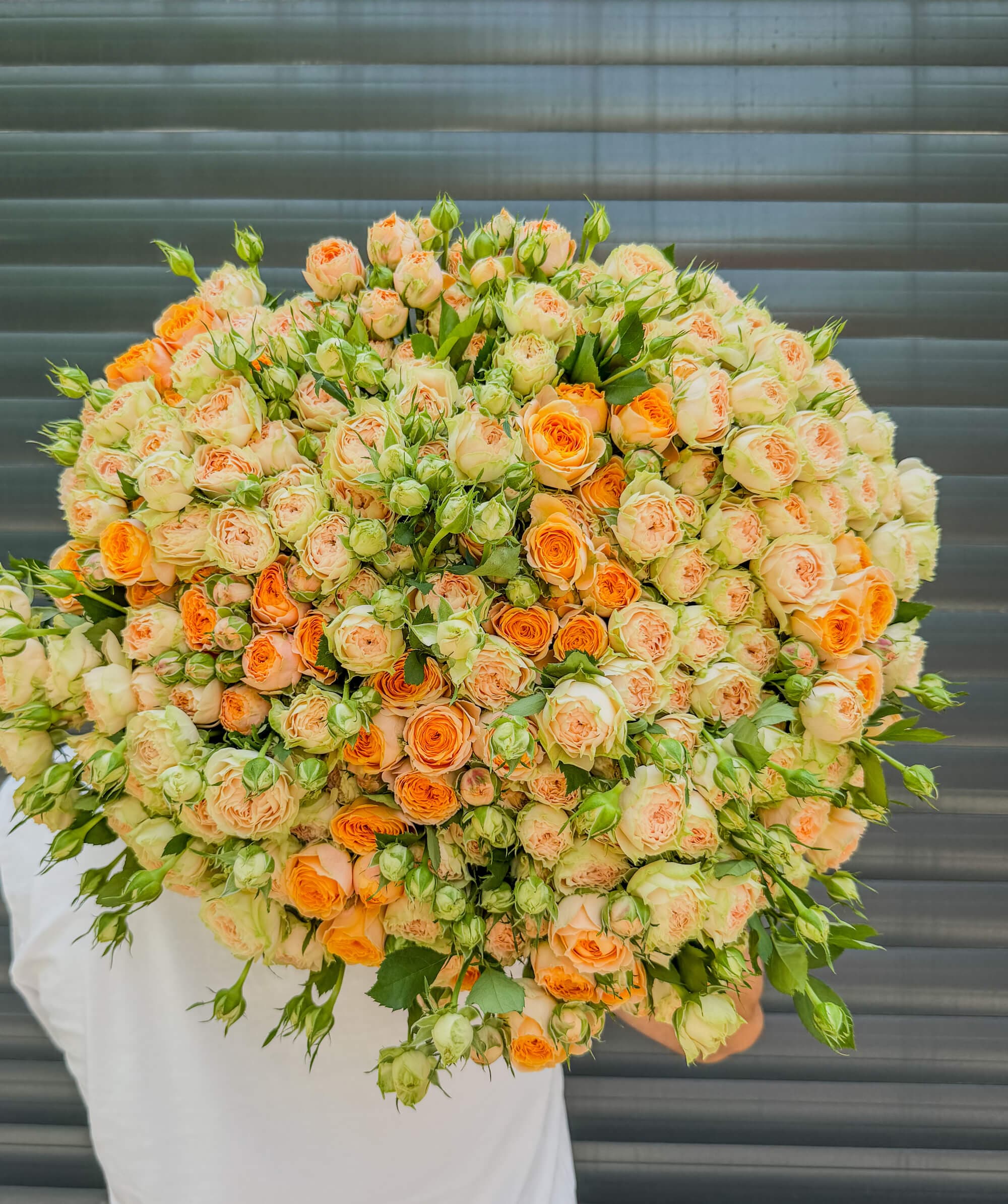 Large Bouquet of Yellow and Orange Roses in Yerevan